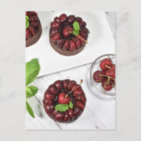 Food Photography Chocolate Cherry Tartlets