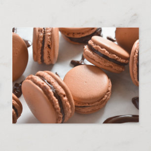 Food Photography Chocolate Macaron French Pastry Postcard