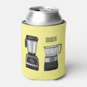 Food processor & blender cartoon illustration  can cooler