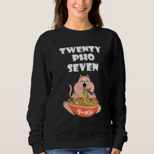 Food Pun Cat Pho Bowl Asian Food Vietnamese Noodle Sweatshirt