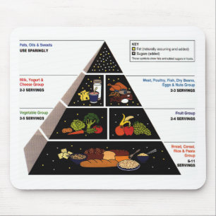 Food Pyramid Mouse Mat