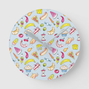 Food Round Clock
