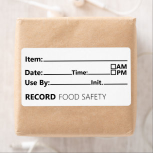 Food Safety Date Record Keeping