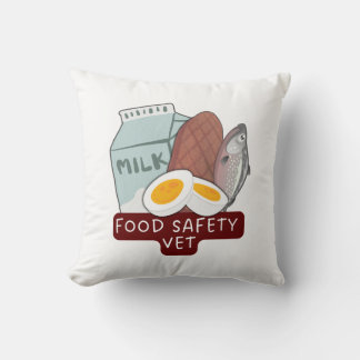 Food Safety Vet–Veterinary Food Inspection Design Cushion