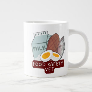 Food Safety Vet–Veterinary Food Inspection Design Large Coffee Mug