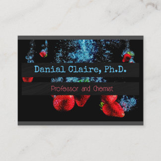 Food Science and Composition Signature Uv Gloss Business Card