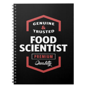 Food Scientist Logo Gift Ideas Notebook
