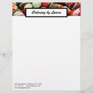 Food Service Catering Restaurant Bistro Custom Letterhead