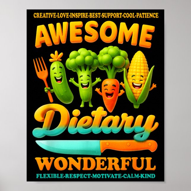 Food Service Week Dietary Appreciation Flexible Re Poster (Front)