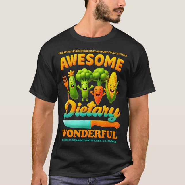 Food Service Week Dietary Appreciation Flexible Re T-Shirt (Front)