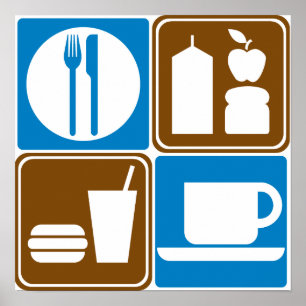 Food Services Highway Signs Collection