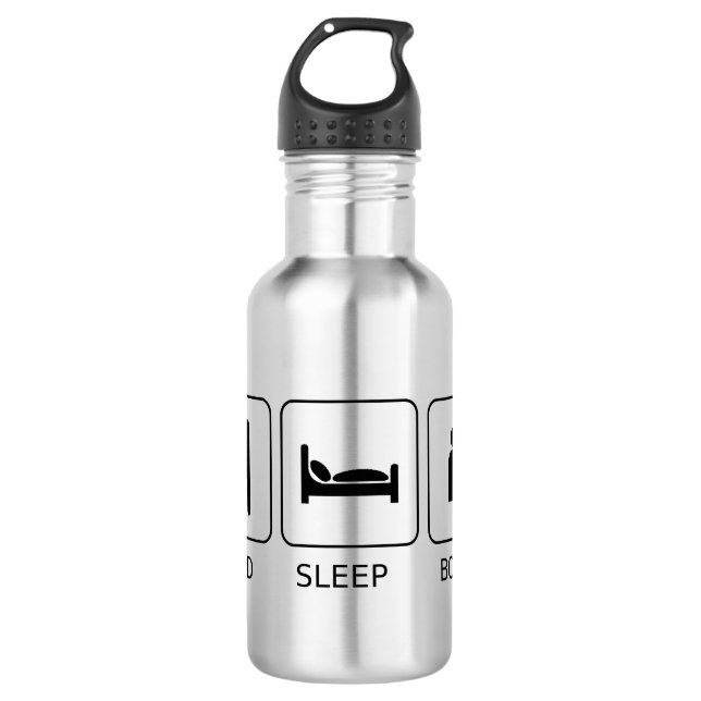 Food Sleep Books 532 Ml Water Bottle (Front)