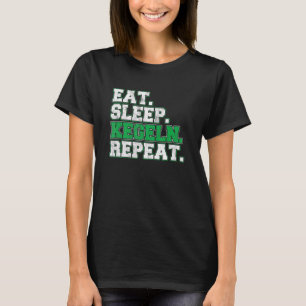 Food Sleep Cones Kegler Taper Taper Pin T-Shirt