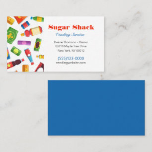 Food Snack Vendor Vending Machine Service  Busines Business Card