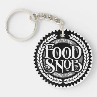 Food Snob - funny food lover Key Ring