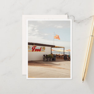 Food Stand California Beach Photo Los Angeles Postcard