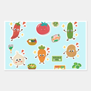 Food Stickers Vegetable Theme