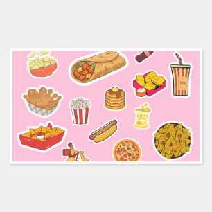 Food Stickers Western Food Themes