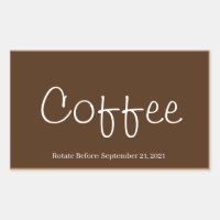 Food Storage Kitchen Stickers-Coffee
