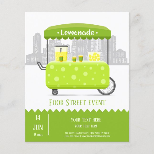 Food street lemonade flyer (Front)