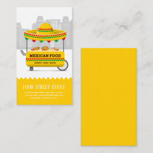 Food street mexican food business card