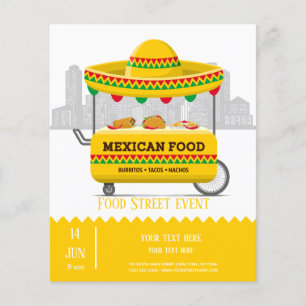 Food street mexican food flyer