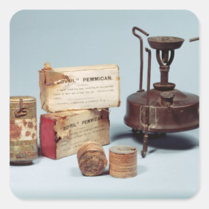 Food taken on Scott's Antarctic expedition Square Sticker