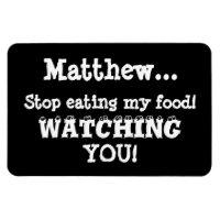 Food Thief Warning-Fridge Magnet Humour