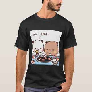 Food Time, Milk and Mocha Cute Bears Es T-Shirt