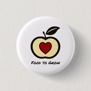 Food to Grow Logo, round 3 Cm Round Badge