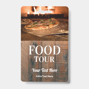 Food Tour Photo & Logo ID Badge
