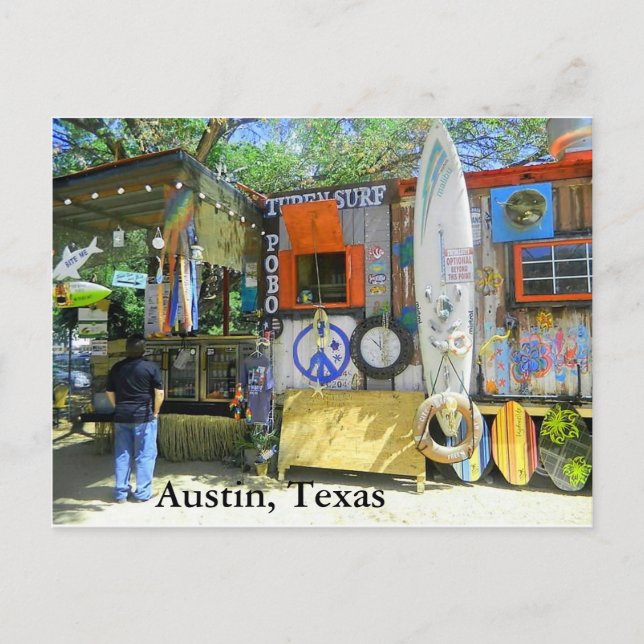 Food Truck, Austin Texas Postcard (Front)