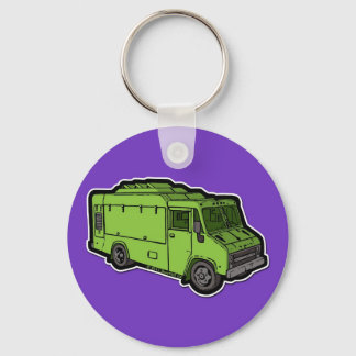 Food Truck: Basic (Green) Key Ring