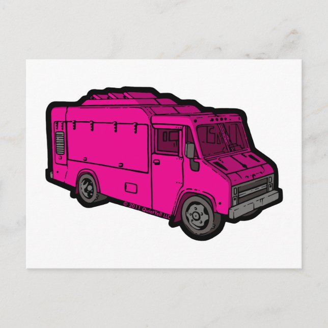 Food Truck: Basic (Pink) Postcard (Front)