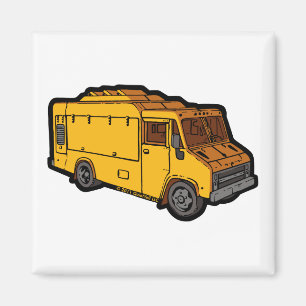 Food Truck: Basic (Yellow) Magnet