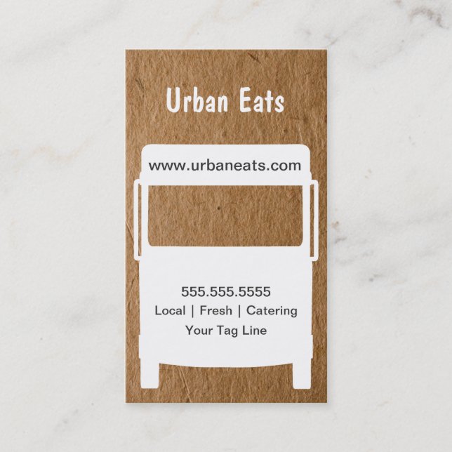 Food Truck Business Card Template (Front)