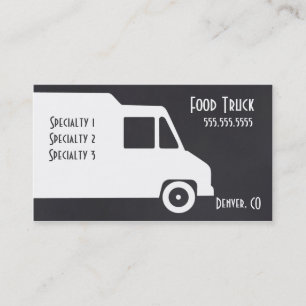 Food Truck Business Card Template