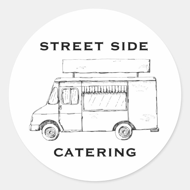 Food Truck Custom Sticker (Front)