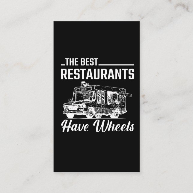 Food Truck Festival Restaurant Street Food Lover Business Card (Front)