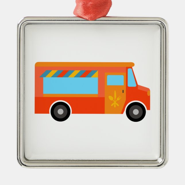 Food Truck Metal Tree Decoration (Front)