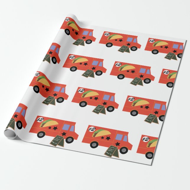 Food Truck Wrapping Paper (Unrolled)