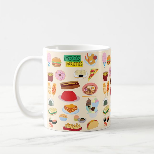 Food Varieties Coffee Mug (Left)