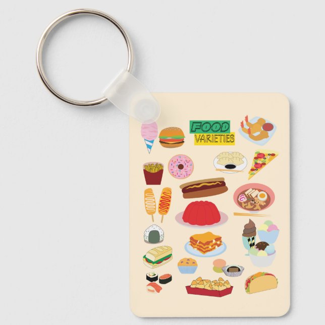 Food Varieties Key Ring (Front)