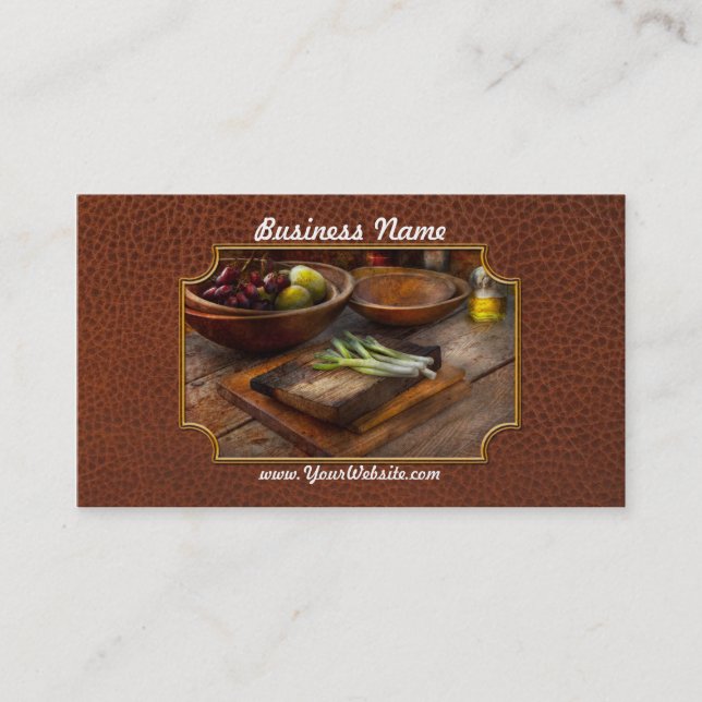 Food - Vegetable - Garden variety Business Card (Front)