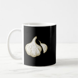 Food Vegetable Retro Vintage Drawing Art Garlic Coffee Mug