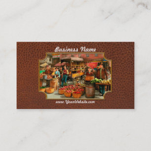 Food - Vegetables - Indianapolis Market 1908 Business Card