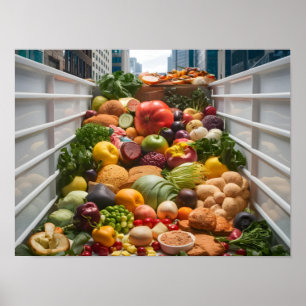 Food Waste in a Dumpster Poster