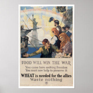 Food Will Win The War Poster