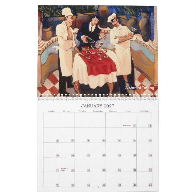 Food & Wine | The Paintings of Andrea ... Calendar (Jan 2027)