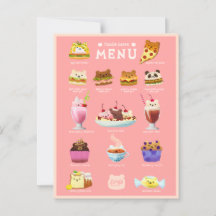 Foodie bears postcard